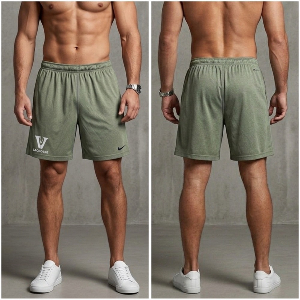 Nike Dri-FIT Lacrosse Shorts Mens Large Green Athletic Gym Training 519501-053
